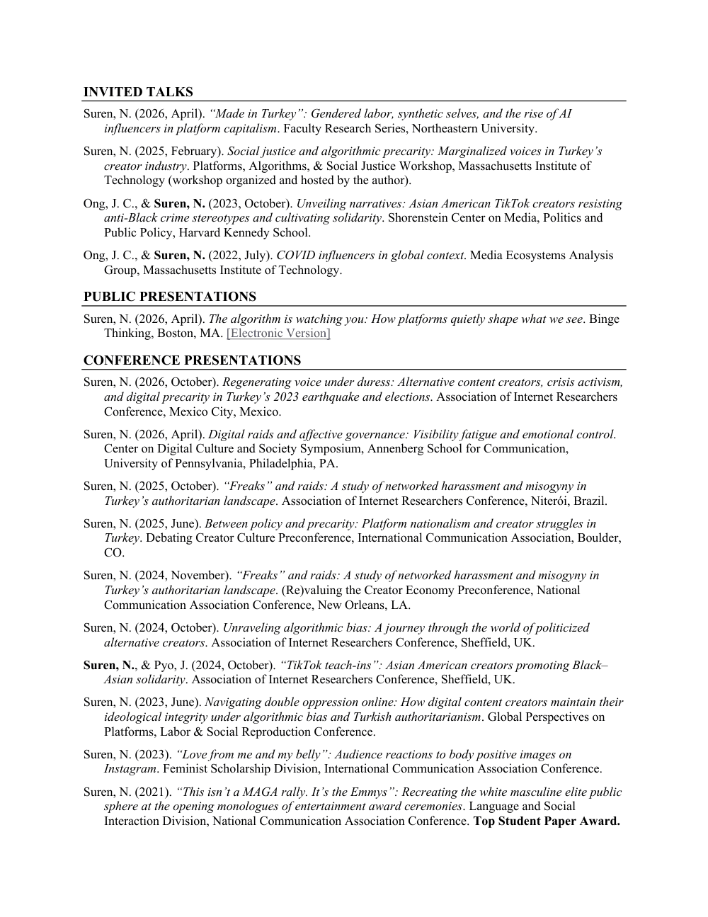 Curriculum vitae, page 3 of 7